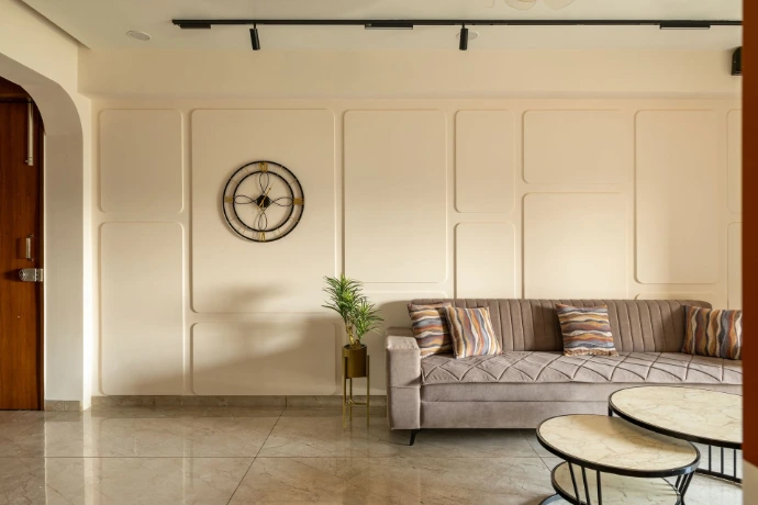 3 BHK Apartment living room 